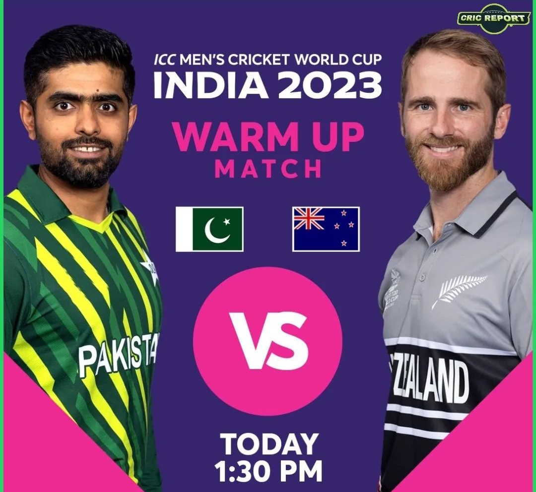 LIVE : 2nd Warm up Game : ICC Men’s Cricket World Cup 2023 : Pakistan vs New Zealand: Venue and Time and News