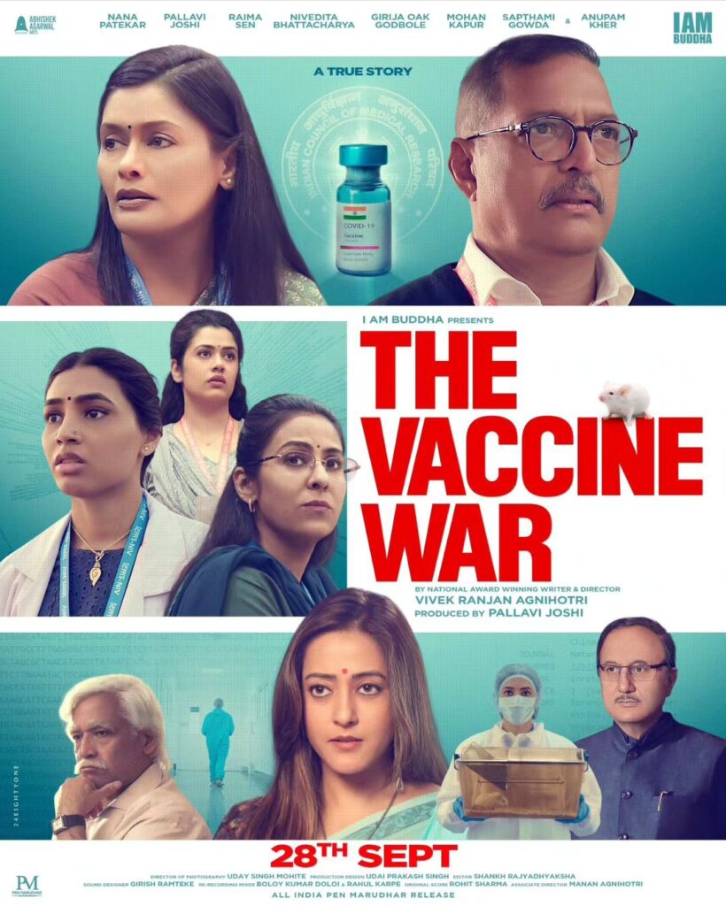 The Vaccine War box office collection day 1: Vivek Agnihotri's film Starring Nana Patekar has low opening | The Vaccine War Review.