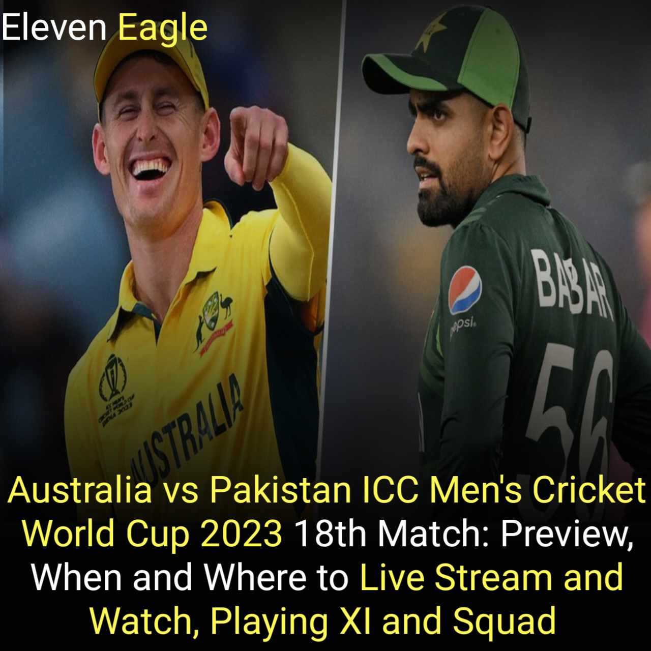 Australia vs Pakistan ICC Men's Cricket World Cup 2023 18th Match: Preview, When and Where to Live Stream and Watch, Playing XI and Squad