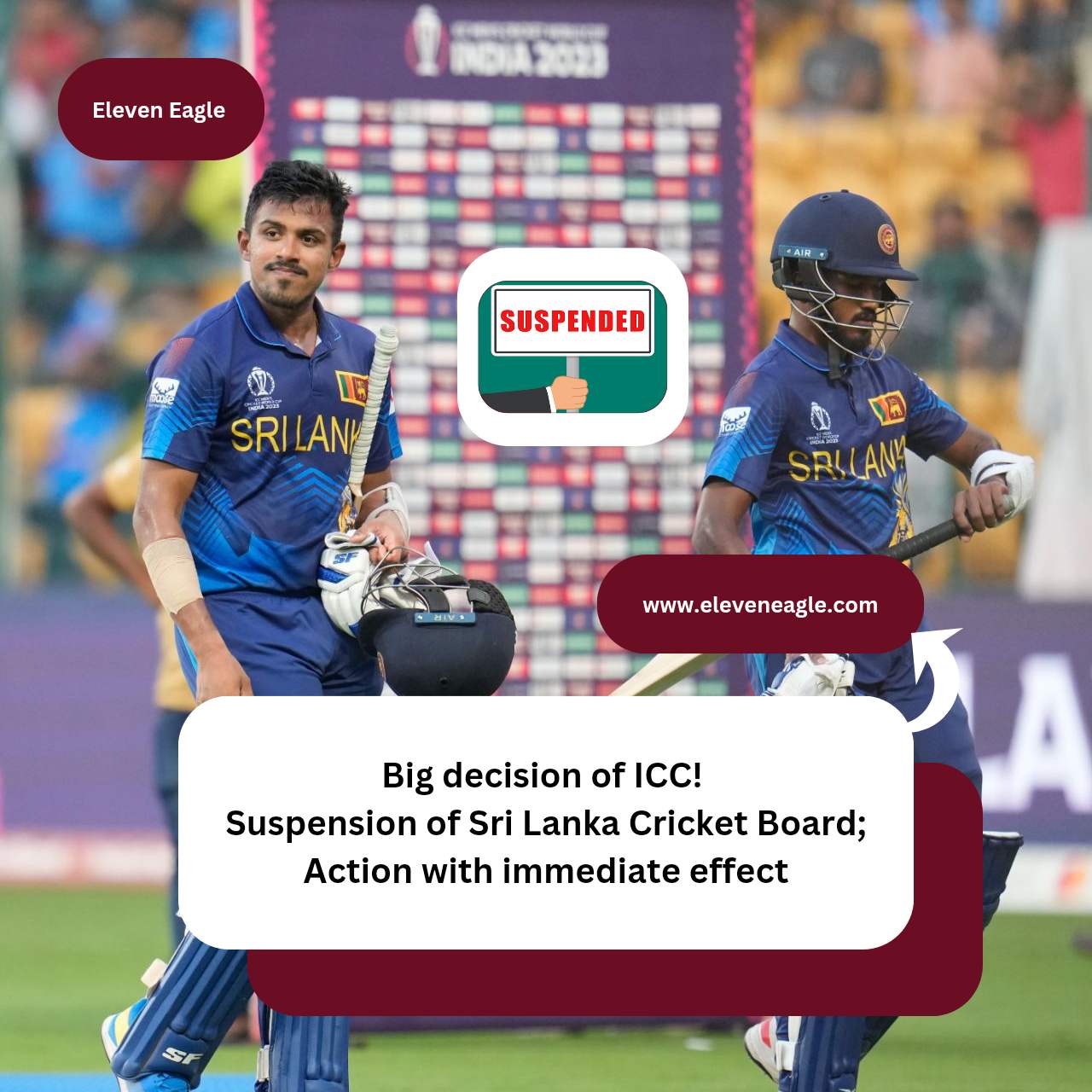 Big decision of ICC! Suspension of Sri Lanka Cricket Board; Action with immediate effect