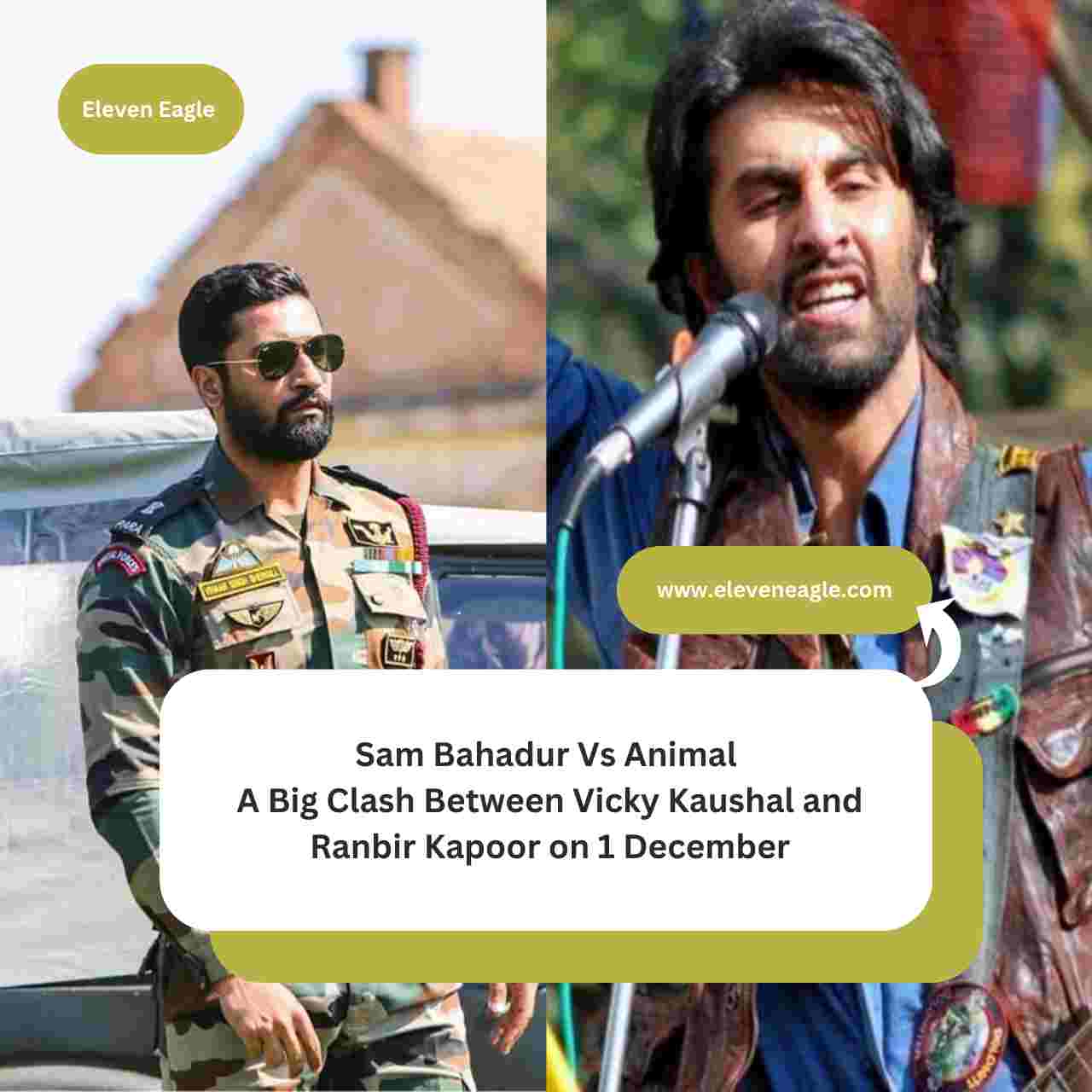 Sam Bahadur Vs Animal: A Big Clash Between Vicky Kaushal and Ranbir Kapoor on 1 December