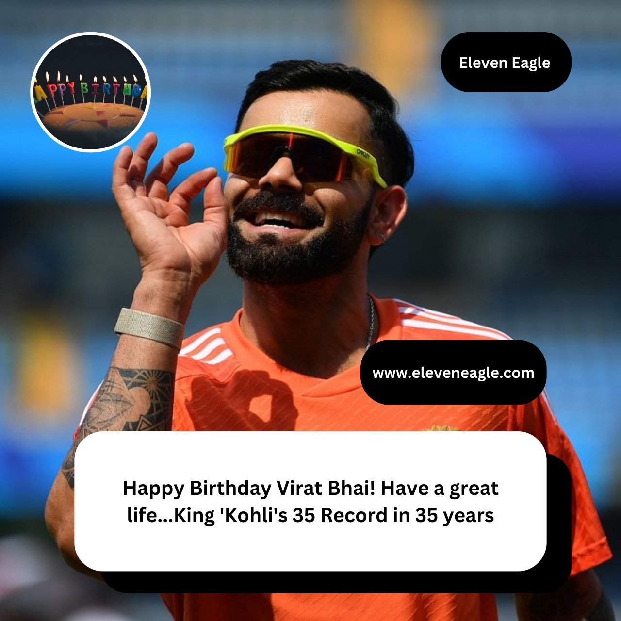 Happy Birthday Virat Kohli: Happy Birthday Virat Bhai! Have a great life...King 'Kohli's 35 Record in 35 years