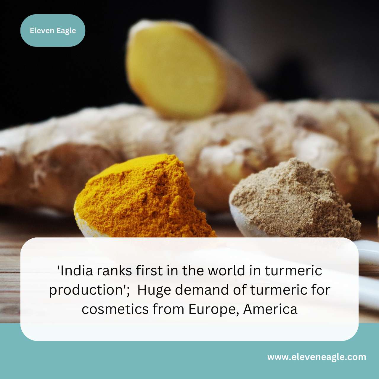 'India ranks first in the world in turmeric production'; Huge demand of turmeric for cosmetics from Europe, America