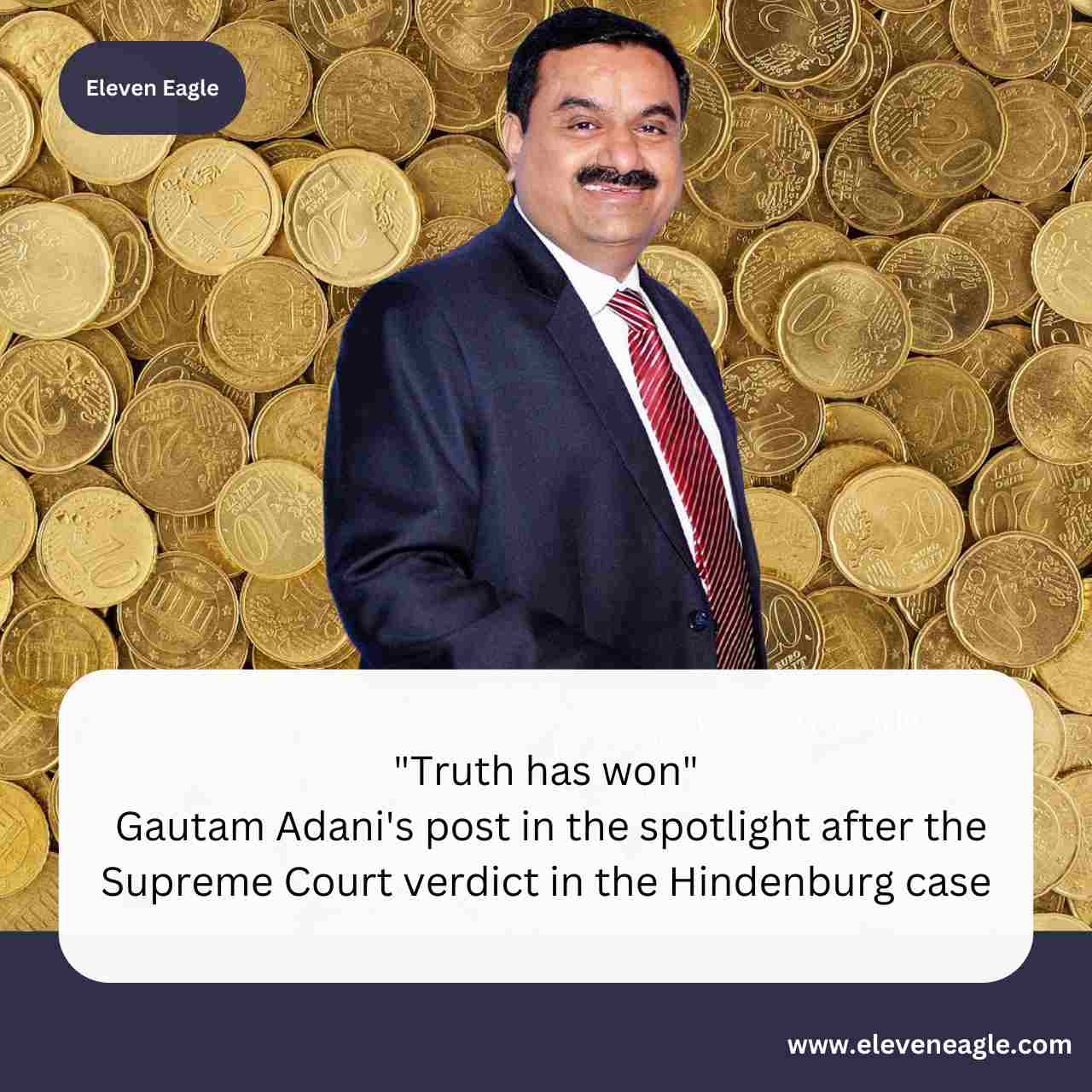 "Truth has won": Gautam Adani's post in the spotlight after the Supreme Court verdict in the Hindenburg case