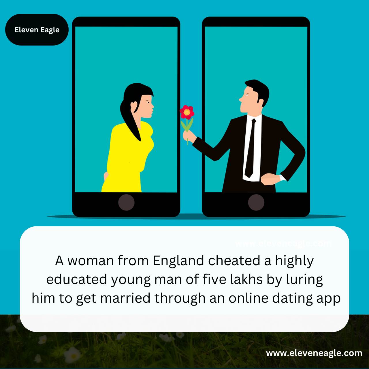 A woman from England cheated a highly educated young man of five lakhs by luring him to get married through an online dating app