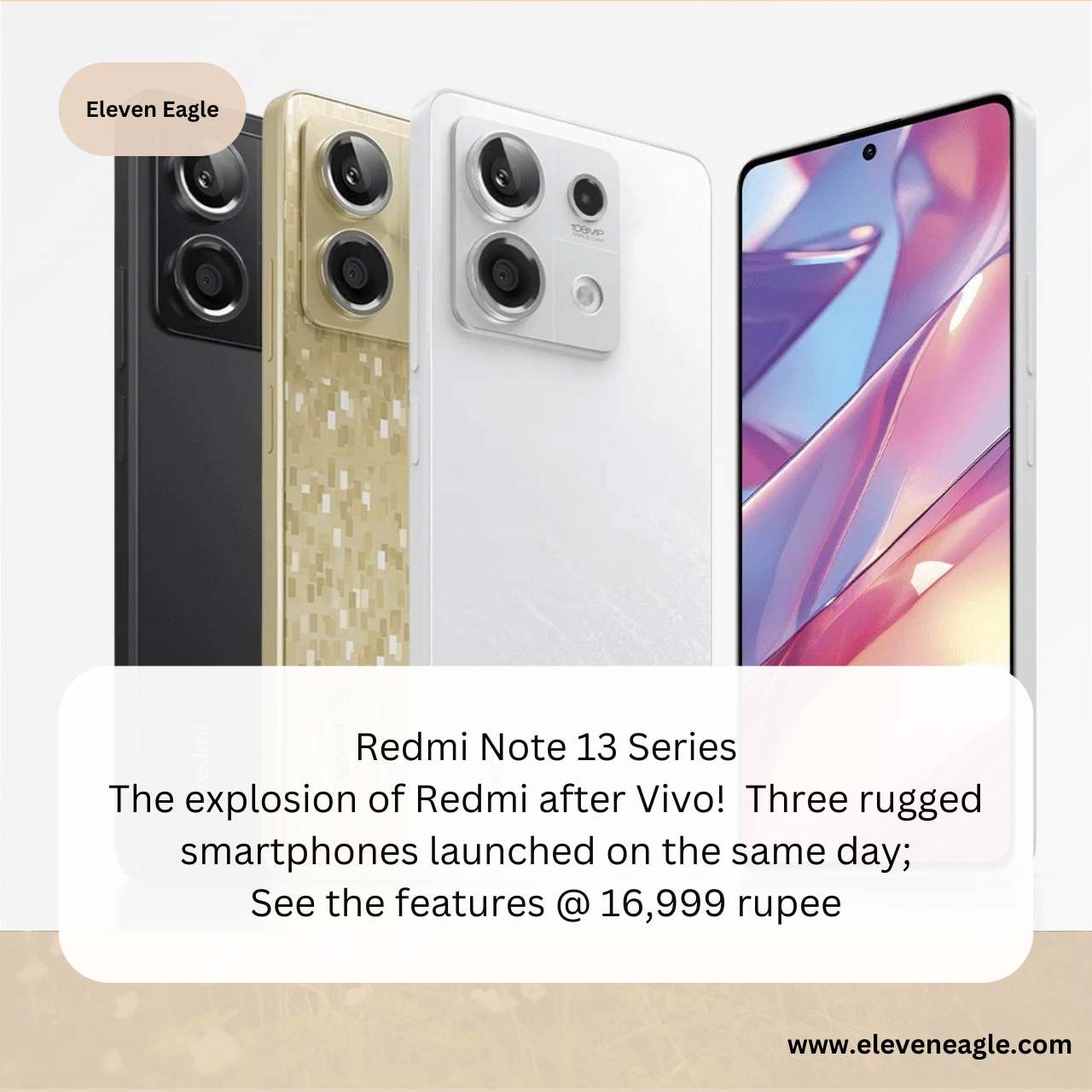 Redmi Note 13 Series: The explosion of Redmi after Vivo! Three rugged smartphones launched on the same day; See the features and price