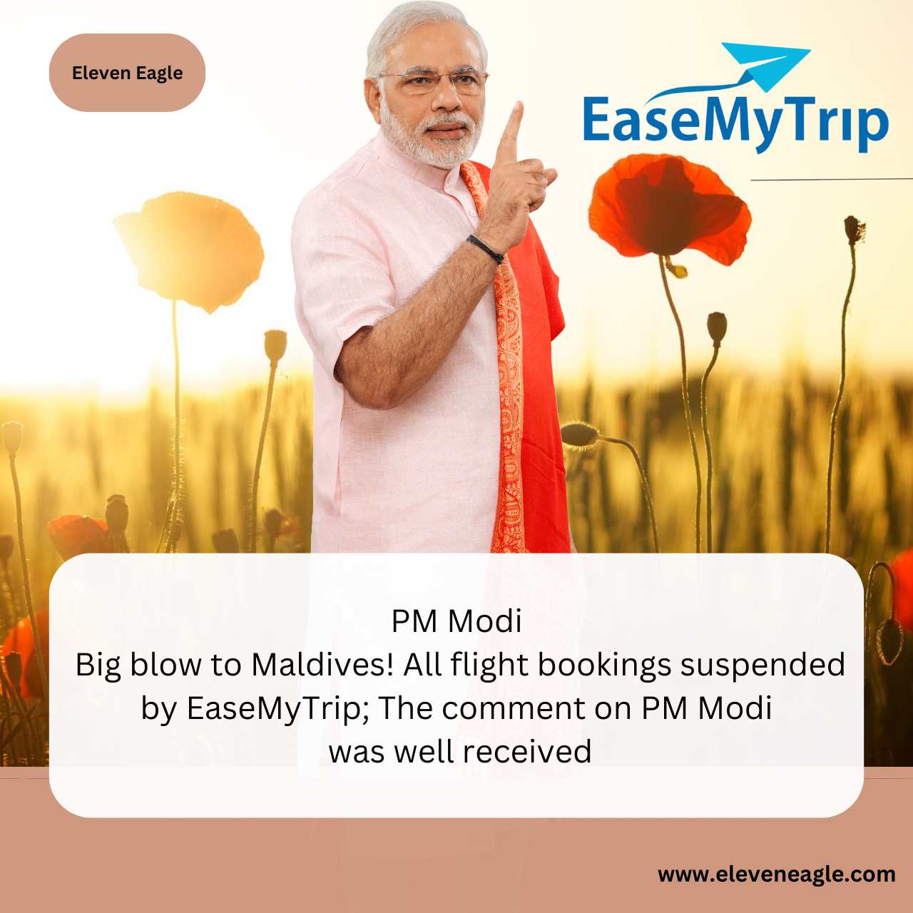 PM Modi: Big blow to Maldives! All flight bookings suspended by EaseMyTrip; The comment on PM Modi was well received