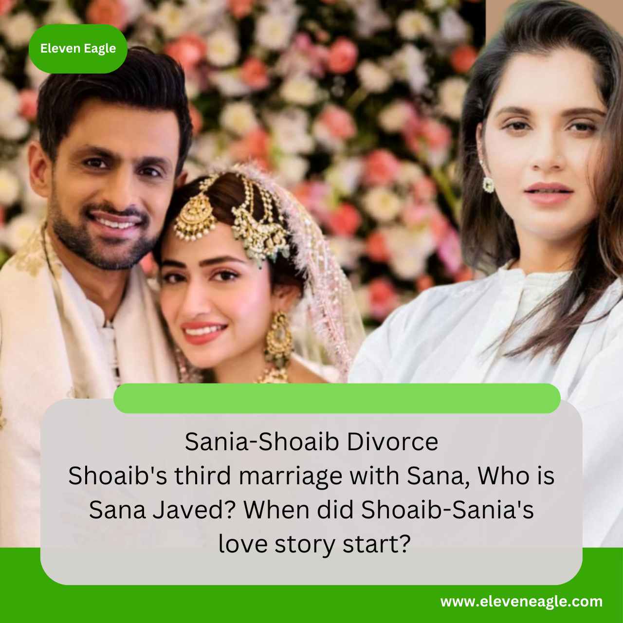 Sania-Shoaib Divorce: Shoaib's third marriage with Sana, Who is Sana Javed? When did Shoaib-Sania's love story start?