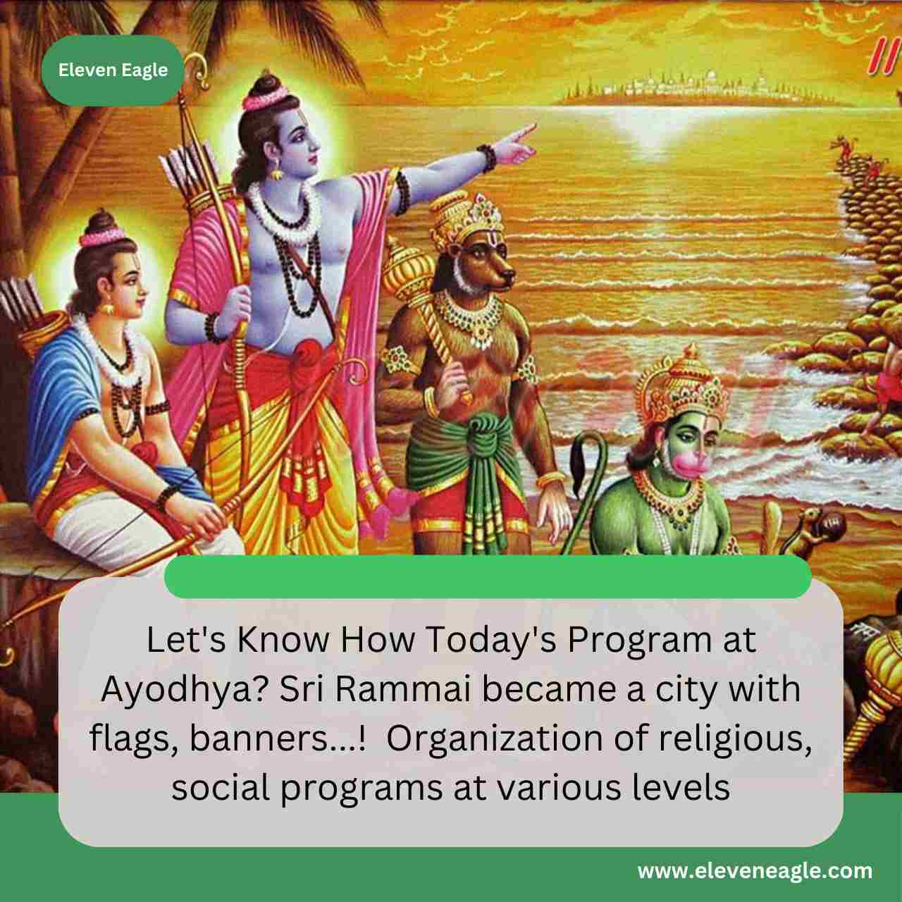 Ayodhya Ram Mandir: Sri Rammai became a city with flags, banners...! Organization of religious, social programs at various levels