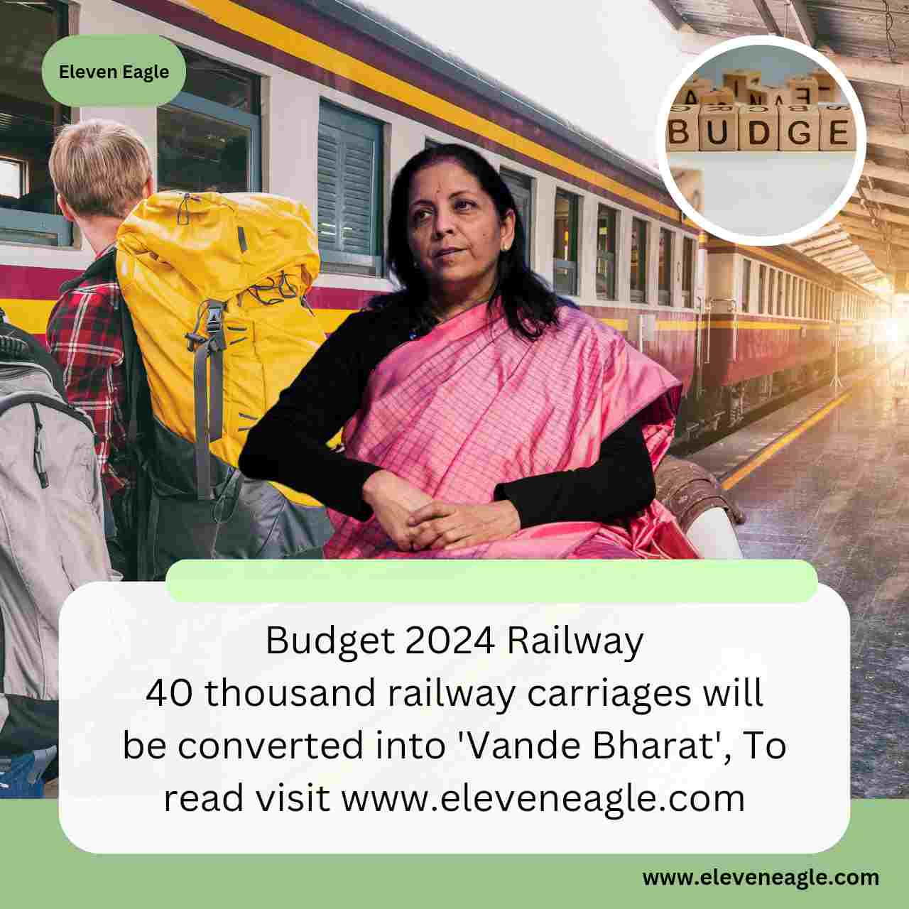 Budget 2024 Railway: 40 thousand railway carriages will be converted into 'Vande Bharat', big announcement by Finance Minister Nirmala Sitharaman