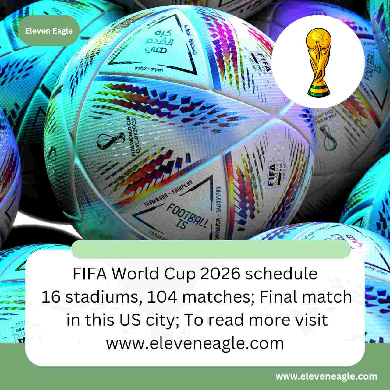 FIFA World Cup 2026 schedule: 16 stadiums, 104 matches; Final match in this US city; Know the World Cup schedule