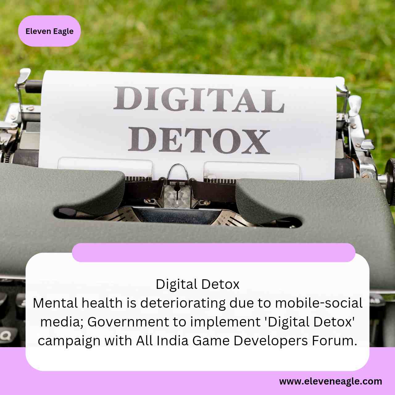 Digital Detox: Mental health is deteriorating due to mobile-social media; Government to implement 'Digital Detox' campaign