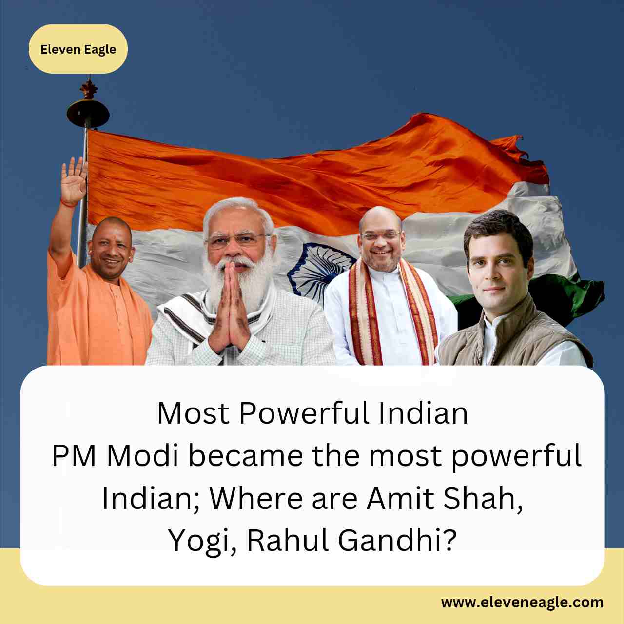 Most Powerful Indian: PM Modi became the most powerful Indian; Where are Amit Shah, Yogi, Rahul Gandhi?