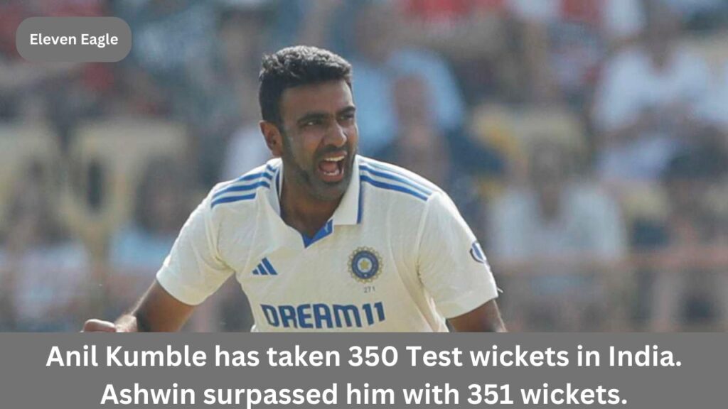 Ravichandran Ashwin: Ashwin tied with Kumble; India's most wicket in Test cricket history...