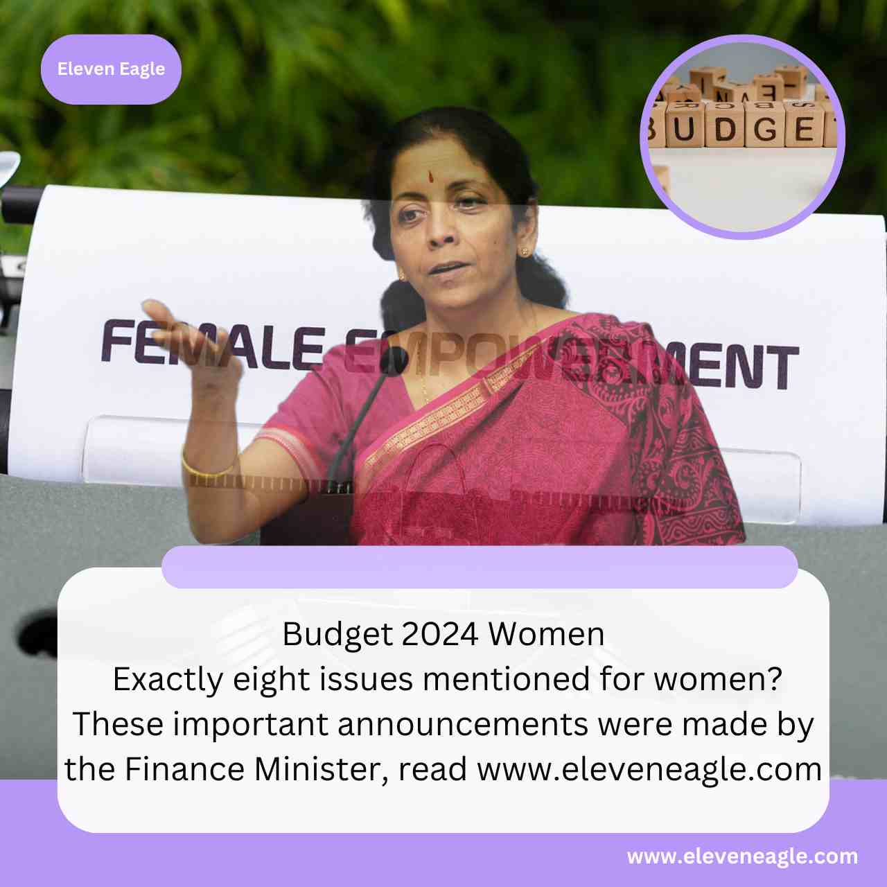 Budget 2024 Women: Exactly eight issues mentioned for women? These important announcements were made by the Finance Minister