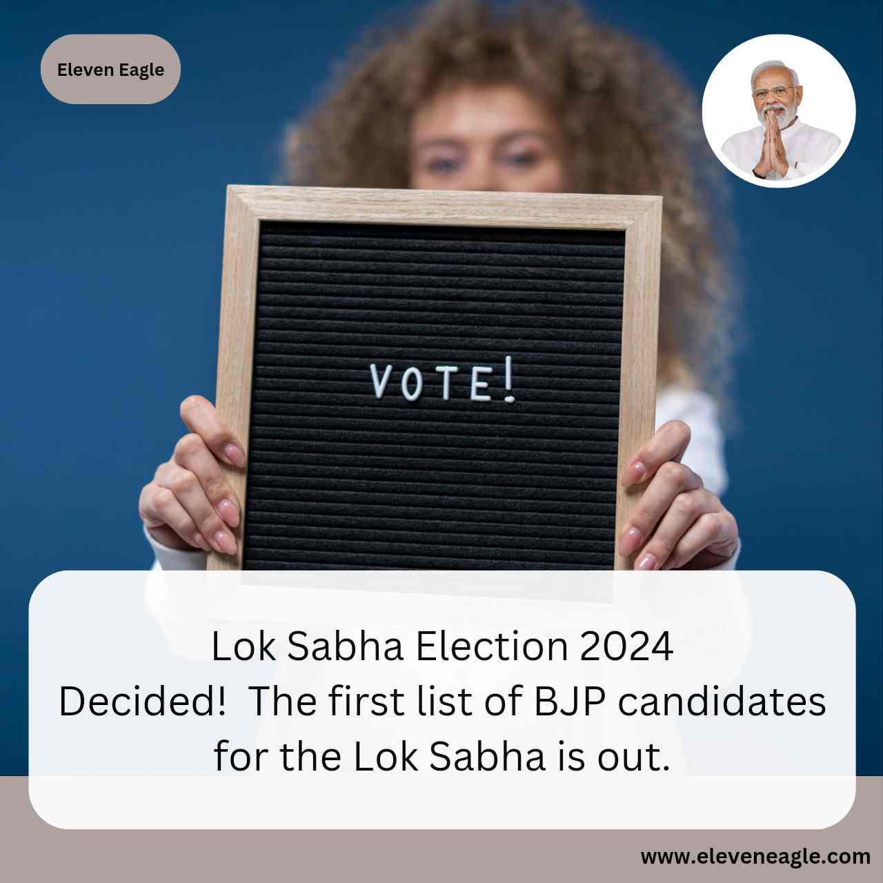 Lok Sabha Election 2024: Decided! The first list of BJP candidates for the Lok Sabha is out