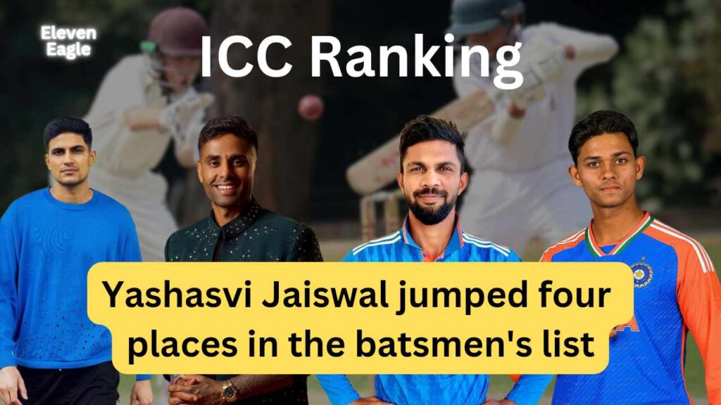 ICC Rankings: Yashasvi Jaiswal Soars, Shubman Gill Shines, Ruturaj Gaikwad Slips